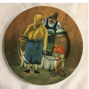 Vintage 1997 Guy Buffet Salad Plate Tuscan Store Discerning Customer Germany